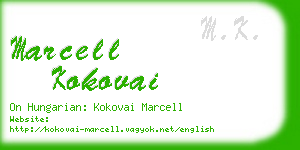 marcell kokovai business card